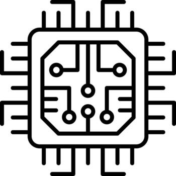 CPU Processor vector icon
