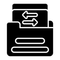 Documents Exchange vector icon