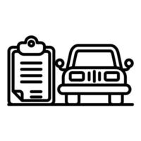 Vehicle Details vector icon