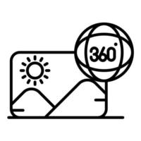 360 Image vector icon