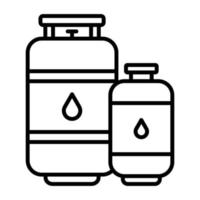 Gas Cylinders vector icon