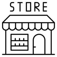 Groceries Store vector icon