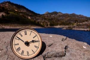 Clock on the rocks photo