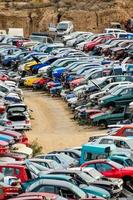 Abandoned car lot photo