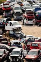 Abandoned car lot photo