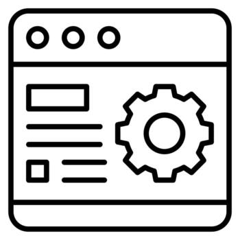 Browser Setting vector icon