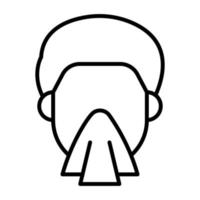 Running Nose vector icon