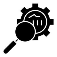 investigación proceso vector icono