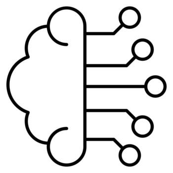 Machine Learning vector icon