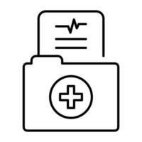 Medical Folder vector icon