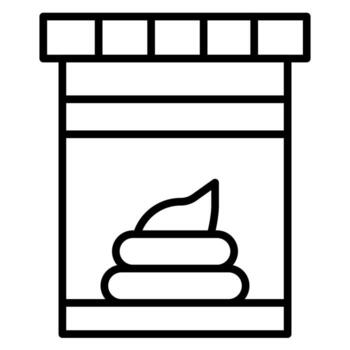 Stool Test vector icon