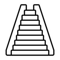 Escalator vector icon