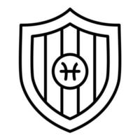 icono de vector de escudo