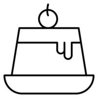 Pudding vector icon