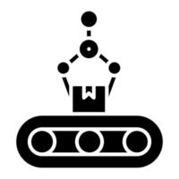 Conveyor Robot vector icon