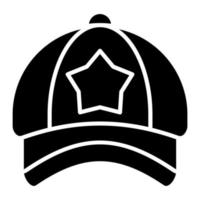 Baseball Cap vector icon