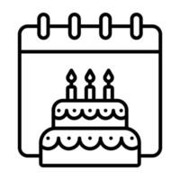 Birthday vector icon