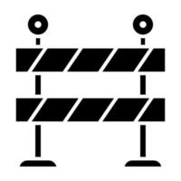 Road Barrier vector icon