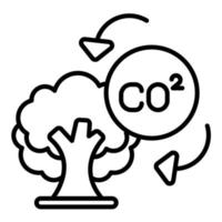 icono de vector de co2