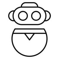 icono de vector de robótica