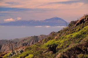 Scenic mountain landscape photo