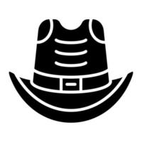 icono de vector de sombrero de vaquero