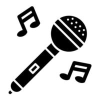 Singing vector icon