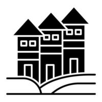 Townhouse vector icon