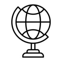 Globe Stand vector icon