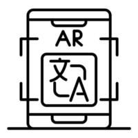 Ar Translation vector icon