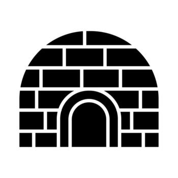 icono de vector de iglú