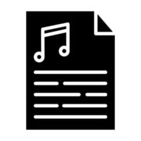 icono de vector de notas musicales