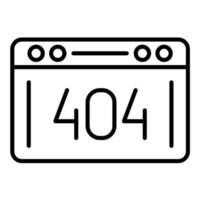 Page 404 vector icon