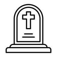 icono de vector de cementerio