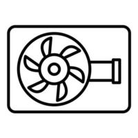 icono de vector de turbina