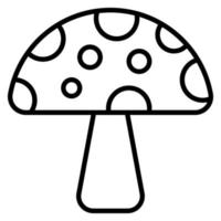 Spring Mushroom vector icon