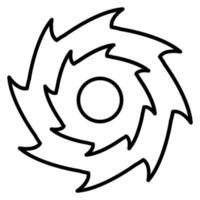 huracán vector icono