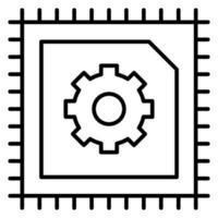 Cybernetics vector icon