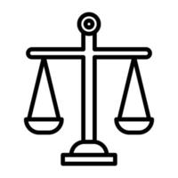 Law Scale vector icon