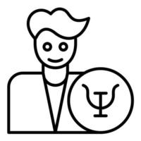 Psychologist vector icon