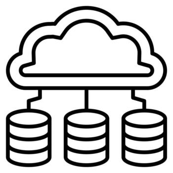 icono de vector de base de datos