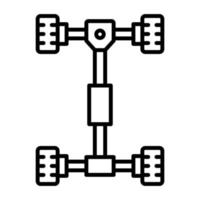 Chassis vector icon