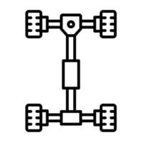 Chassis vector icon