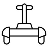 Police Segway vector icon