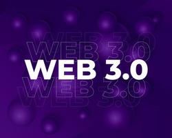 Web 3.0 or Web3 internet illustration, vector