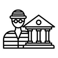Bank Robbery vector icon