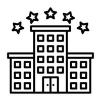 5 Star Hotel vector icon