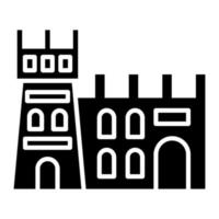 Old Building vector icon