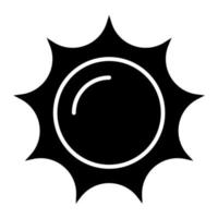 icono de vector de sol