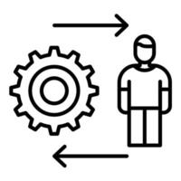 Machine to Person vector icon